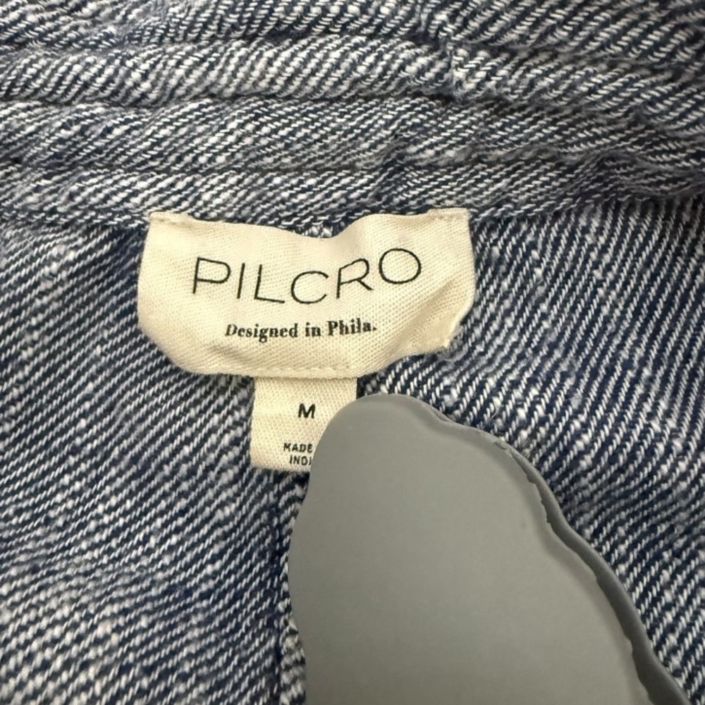 EUC Anthropologie Pilcro Slub Twill Parachute Pants Iris Blue Oversized Jogger M - Picture 6 of 6